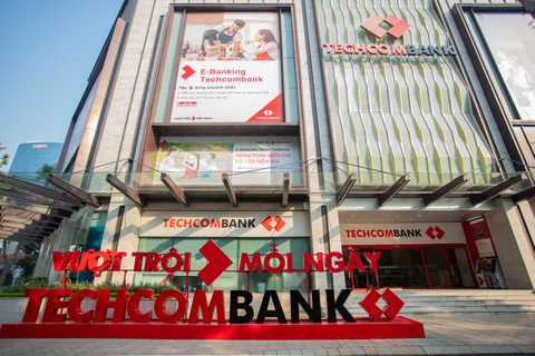 Trụ sở Techcombank. (Ảnh: CTV/Vietnam+)