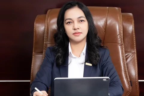 Bà Nguyễn Đức Thạch Diễm tiếp tục được bổ nhiệm làm Tổng Giám đốc Sacombank. (Ảnh: CTV/Vietnam+)