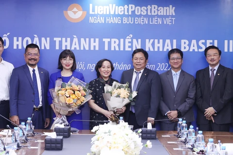 LienVietPostBank công bô hoàn thành triển khai và áp dụng Basel III và IFRS 9. (Ảnh: Vietnam+)