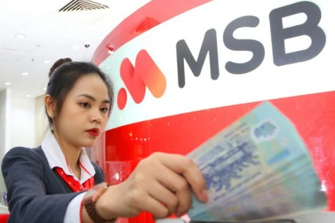 MSB giảm đến 3%/năm lãi suất cho vay hỗ trợ khách hàng dịp cuối năm. (Ảnh: CTV/Vietnam+)