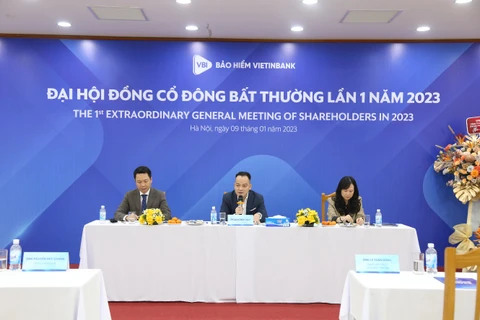 Bảo hiểm VietinBank - VBI tổ chức Đại hội đồng cổ đông bất thường lần thứ 1 năm 2023 tại Hà Nội. (Ảnh: Vietnam+)