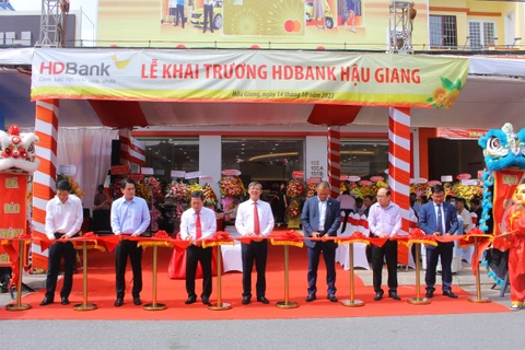 HDBank khai trương chi nhánh tại tỉnh Hậu Giang. (Ảnh: Vietnam+)