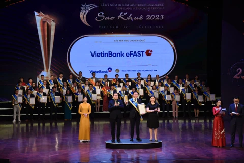 VietinBank eFAST được vinh danh Sao Khuê 2023. (Ảnh: Vietnam+)
