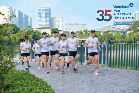 Giải chạy “35 năm Khát vọng tầm cao mới” của VietinBank diễn ra từ ngày ngày 15/6/2023 đến 27/9/2023. (Ảnh: Vietnam+)