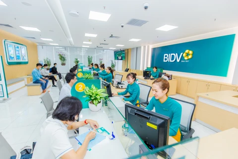 BIDV được Ngân hàng Nhà nước chấp thuận điều chỉnh tỷ lệ tăng trưởng tín dụng tối đa lên 14% năm 2023. (Ảnh: PV/Vietnam+)