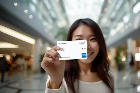 Dòng thẻ VIB Super Card “cháy hàng” ngay trong tháng đầu ra mắt. (Ảnh: Vietnam+)
