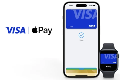 Sự ra mắt của Apple Pay đánh dấu một cột mốc quan trọng trong việc thúc đẩy thanh toán không dùng tiền mặt tại Việt Nam. (Ảnh: PV/Vietnam+)