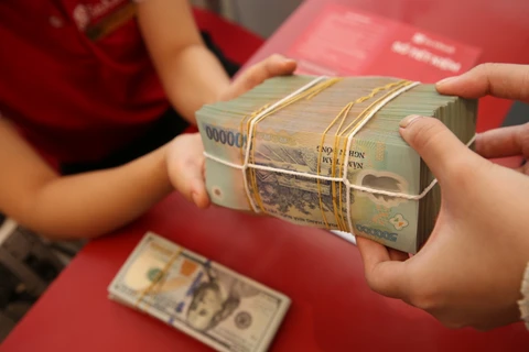 Chính phủ yêu cầu NHNN thúc đẩy giải ngân các gói tín dụng 40.000 tỷ đồng hỗ trợ lãi suất. (Ảnh: PV/Vietnam+)