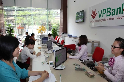 Cổ đông VPBank sẽ được chia cổ tức với tỷ lệ 10% bằng tiền. (Anhr: PV/Vietnam+)