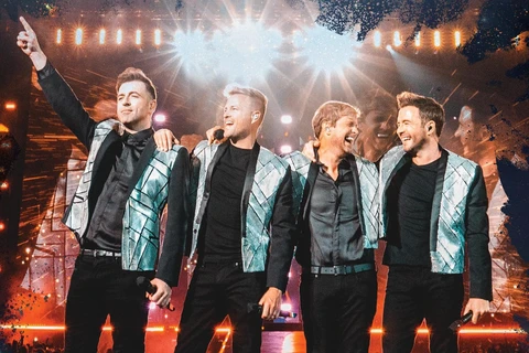 Show diễn của Westlife sẽ được tổ chức vào ngày 21-22/11/2023 tại sân vận động Thống Nhất Thành phố Hồ Chí Minh. (Ảnh: Vietnam+)