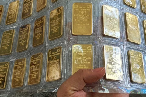 Đấu giá thành công 3.400 lượng vàng với gía 86,05 triệu đồng. (Ảnh: Vietnam+)