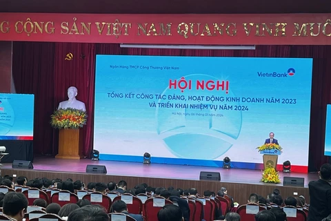 Phó Thống đốc Đào Minh Tú phát biểu tại hội nghị. (Ảnh: PV/Vietnam+)