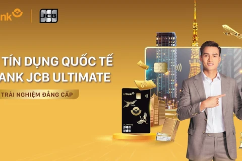 Thẻ tín dụng quốc tế LPBank JCB Ultimate là hạng thẻ tín dụng cao cấp nhất mà LPBank và JCB mang đến cho khách hàng tại Việt Nam. (Ảnh: Vietnam+)