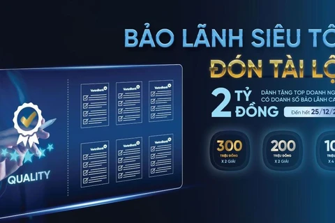 VietinBank tặng 2 tỷ đồng cho khách hàng sử dụng dịch vụ Bảo lãnh. (Ảnh: Vietnam+)