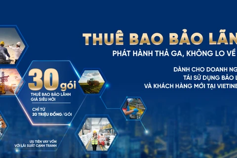 VietinBank lần đầu tiên ra mắt 30 gói thuê bao bảo lãnh cho doanh nghiệp. (Ảnh: Vietnam+)