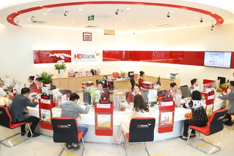 HDBank báo lãi 12.650 tỷ đồng, tăng 46,6% và chia cổ tức 20%. (Ảnh: Vietnam+)