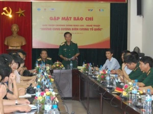 Họp báo giới thiệu chương trình giao lưu -nghệ thuật "Những cung đường biên cương Tổ quốc" (Ảnh: Nguyễn Anh/ Vietnam+)