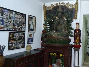 Một góc phòng lưu niệm của nhà văn Kim Lân vừa khai trương ở Hà Nội (Ảnh: Nguyễn Anh/Vietnam+)