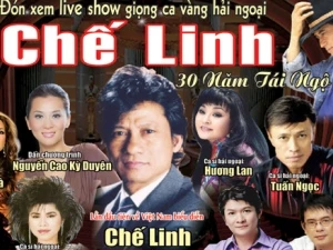 Poster chương trình ca nhạc của Chế Linh gây ì xèo vì nhà tổ chức biểu diễn không thực hiện nghĩa vụ với các tác giả âm nhạc. (Nguồn: Internet)