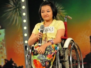 Cô bé Phương Anh, học sinh lớp 10 đã thành điểm nhấn quý trong tập tối phát 26/2/2012 (Nguồn: VTV3)