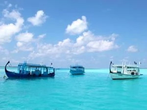 Màu xanh đảo Maldives. (Ảnh: Mai Phương)