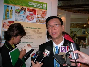 Chủ tịch Hiệp hội các nhà xuất khẩu gạo Thái Lan Chookiat Ophaswongse. (Ảnh: Trần Ngọc Tiến/Vietnam+). 
