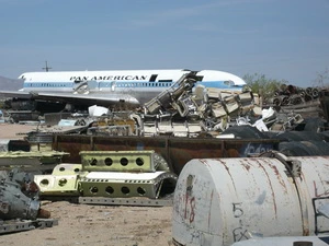 "Nghĩa địa máy bay" lớn nhất hành tinh The Boneyard. (Nguồn: Internet)