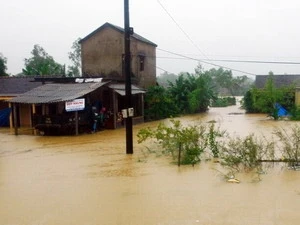 Cảnh ngập lụt ở Quảng Trị. Ảnh minh họa. (Ảnh: Hồ Cầu/TTXVN)