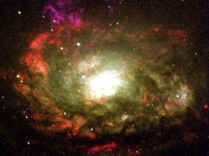 Hình ảnh do NASA chụp được bằng kính thiên văn Hubble cho thấy tâm hố đen của dải ngân hà. (Nguồn: AFP)
