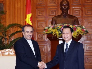 Phó Thủ tướng Vũ Văn Ninh tiếp Bộ trưởng Công nghiệp, Mỏ và Thương mại Iran. (Ảnh: Nguyễn Dân/TTXVN)