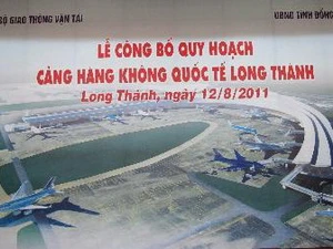 Lễ công bố quy hoạch Cảng hàng không Quốc tế Long Thành năm 2011. (Ảnh: Phương Vy/TTXVN)