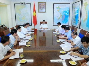 Thủ tướng Nguyễn Tấn Dũng tại buổi làm việc. (Ảnh: Đức Tám/TTXVN)