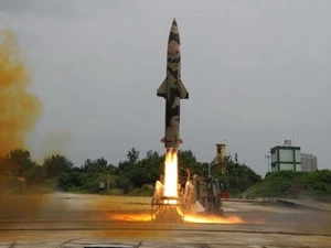 Tên lửa đất đối đất Prithvi-II. (Nguồn: thehindu.com)