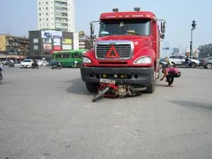 Hiện trường vụ tai nạn (Ảnh: Sơn Bách/Vietnam+)