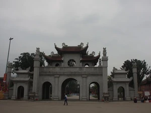 Đền Mẫu Âu Cơ thuộc xã Hiền Lương, huyện Hạ Hòa, tỉnh Phú Thọ (Ảnh: PV/Vietnam+)