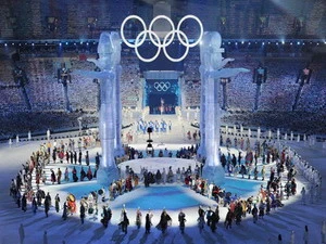 Lễ khai mạc Olympic mùa Đông lần thứ 21. (Nguồn: AFP/TTXVN)