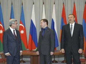 Một cuộc gặp của lãnh đạo ba nước. (Ảnh minh họa. Nguồn: Reuters)