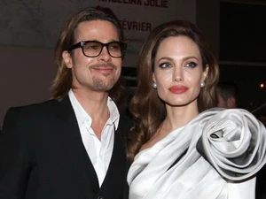 Cặp đôi nổi tiếng của Hollywood Brad Pitt và Angelina Jolie. (Nguồn: hollyscoop.com)