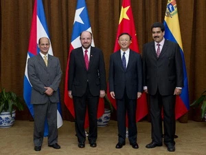 Quan chức ngoại giao bốn nước tại Bắc Kinh ngày 9/8. (Nguồn: Xinhua)