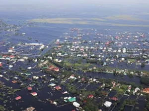 Lũ lụt nghiêm trọng tại vùng Viễn Đông Nga. (Nguồn: RIA Novosti)