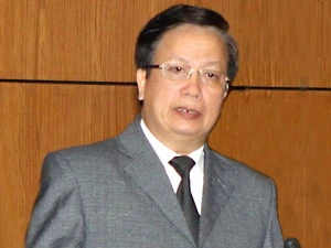 Bộ trưởng Bộ Xây dựng Nguyễn Hồng Quân. (Ảnh:Thái Bình/TTXVN)