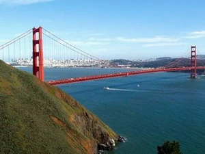 Cầu Cổng Vàng ở San Francisco. (Ảnh: Internet)