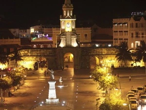 Quảng trường của thành phố cổ Cartagena. (Ảnh: Reuters)