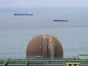 Lò phản ứng số 4 của nhà máy điện hạt nhân Kori ở gần Busan. (Ảnh: bloomberg.com)