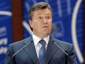 Tổng thống Ukraine Viktor Yanukovych. (Ảnh: AFP) 