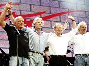 Từ trái qua phải, bốn thành viên Pink Floyd: David Gilmour, Roger Waters, Nick Mason, Rick Wright. (Nguồn: Internet)