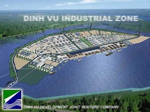 Phác họa quy hoạch khu kinh tế Đình Vũ-Cát Hải. (Nguồn: Internet)