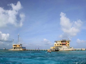 Đảo Đá Lớn thuộc quần đảo Trường Sa, Việt Nam. (Ảnh: Trọng Đạt/TTXVN)