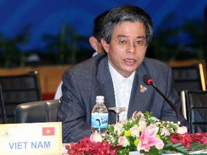 Trưởng đoàn Việt Nam, Thứ trưởng Ngoại giao Phạm Quang Vinh. (Nguồn: TTXVN)