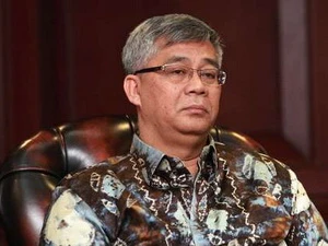 Ông Akil Mochtar, Chánh án Tòa án Hiến pháp Indonesia đang bị chịu quá trình thẩm vấn về các cáo buộc nhận hối lộ. (Nguồn: news.detik.com)